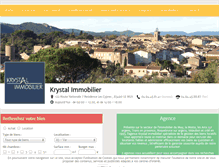 Tablet Screenshot of krystal-immobilier.com